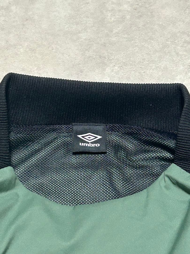 UMBRO ピステ・ウィンドブレーカー グリーン/ブラック　セットアップ XL