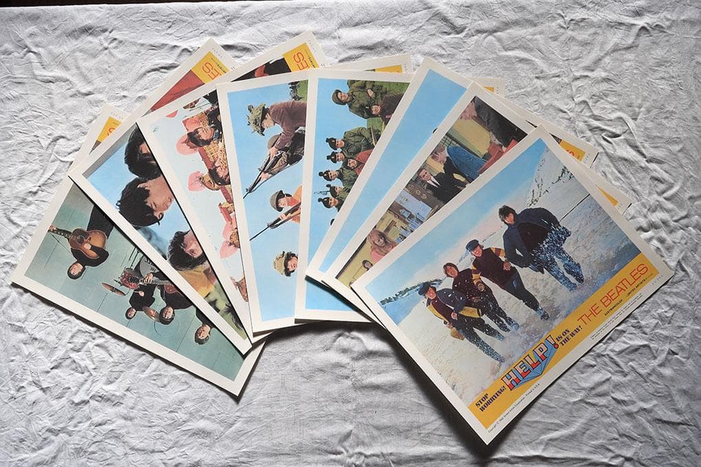 ビートルズ HELP! ４人はアイドル スチールプリント ８枚セット