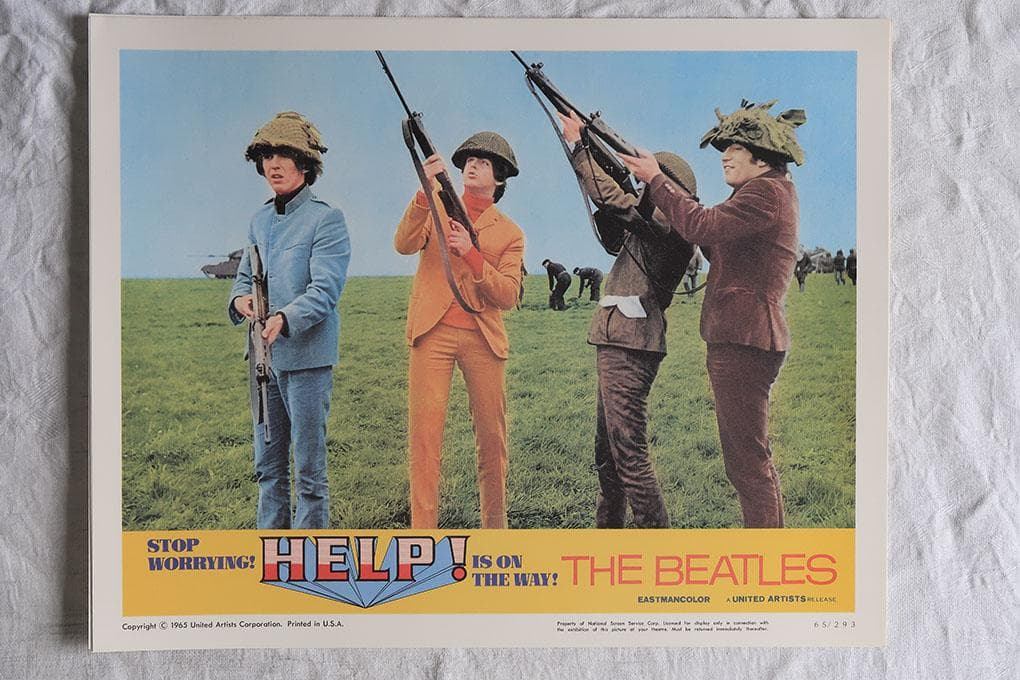 ビートルズ HELP! ４人はアイドル スチールプリント ８枚セット