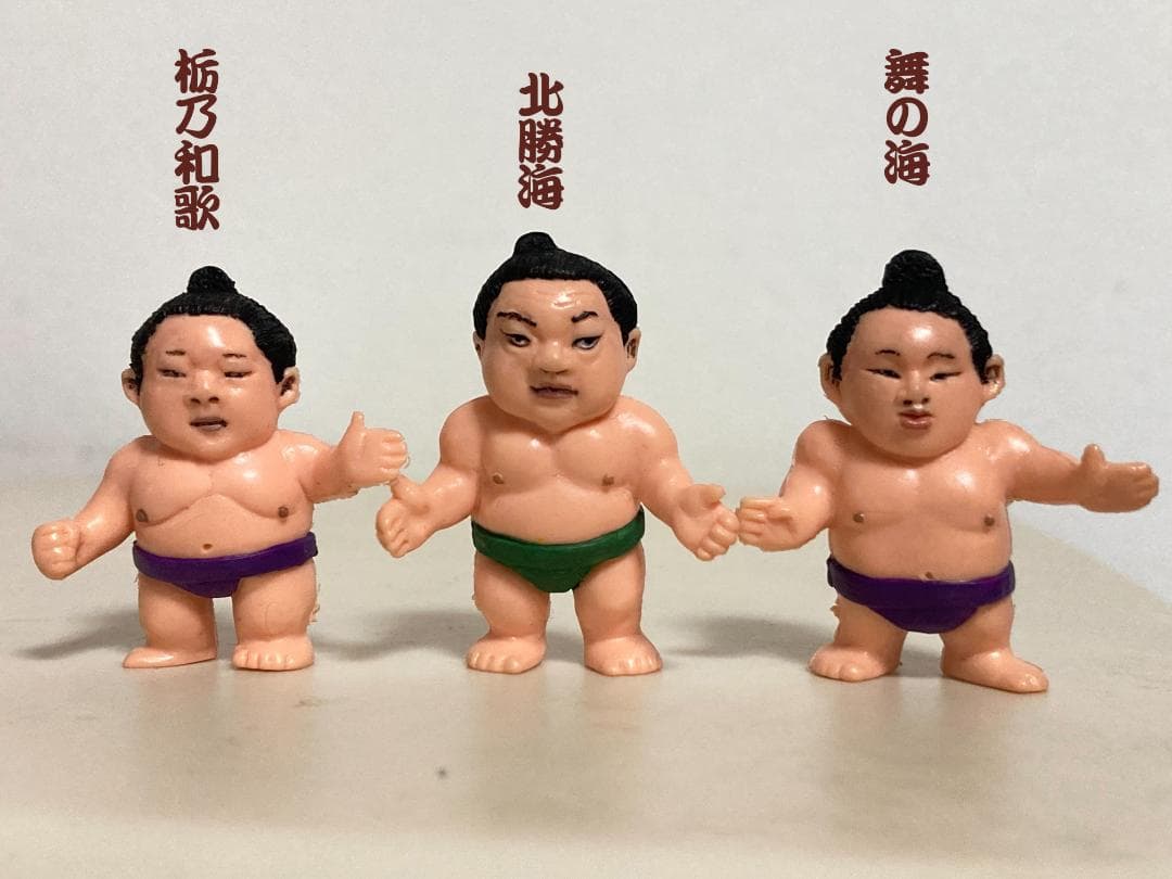 大相撲力士　塗装消しゴム　貴花田、若花田、小錦、曙、安芸ノ島、寺尾、その他