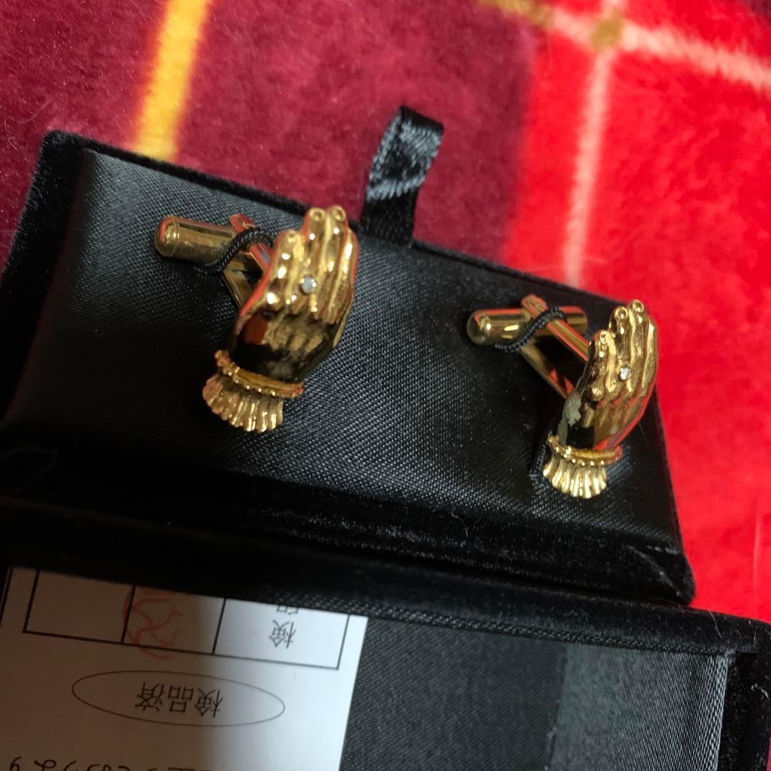 MADARANINGEN ボタンカフス　ゴールド　未使用　DIR EN GREY