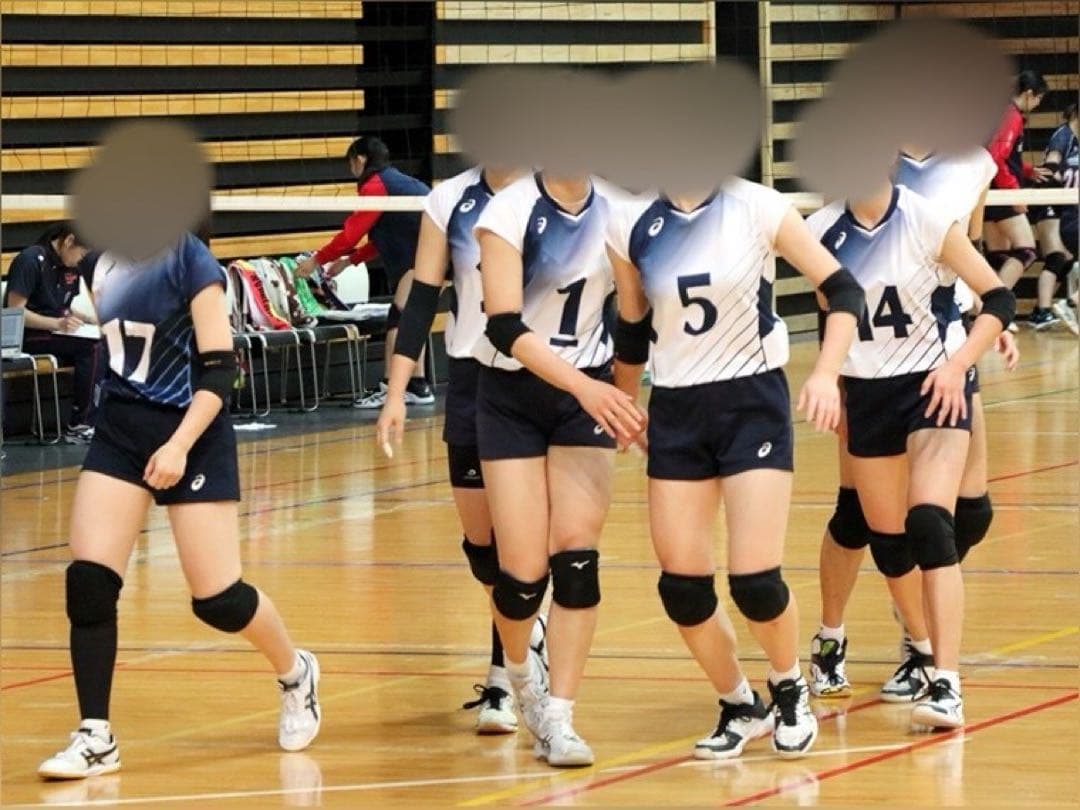 松蔭大学 女子バレーボール部 ユニフォーム 上下セット アシックス