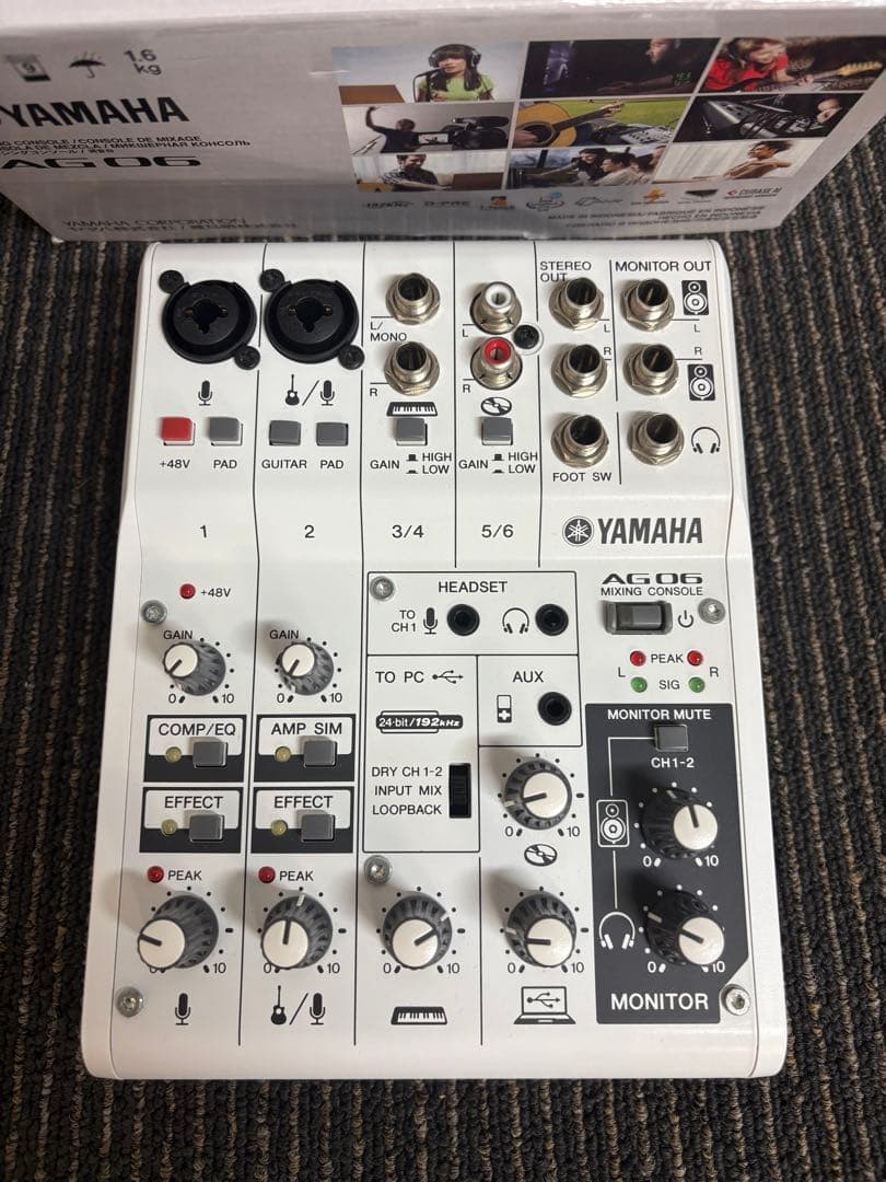YAMAHAヤマハ AG06 MIXING CONSOLE　美品　ミキサー