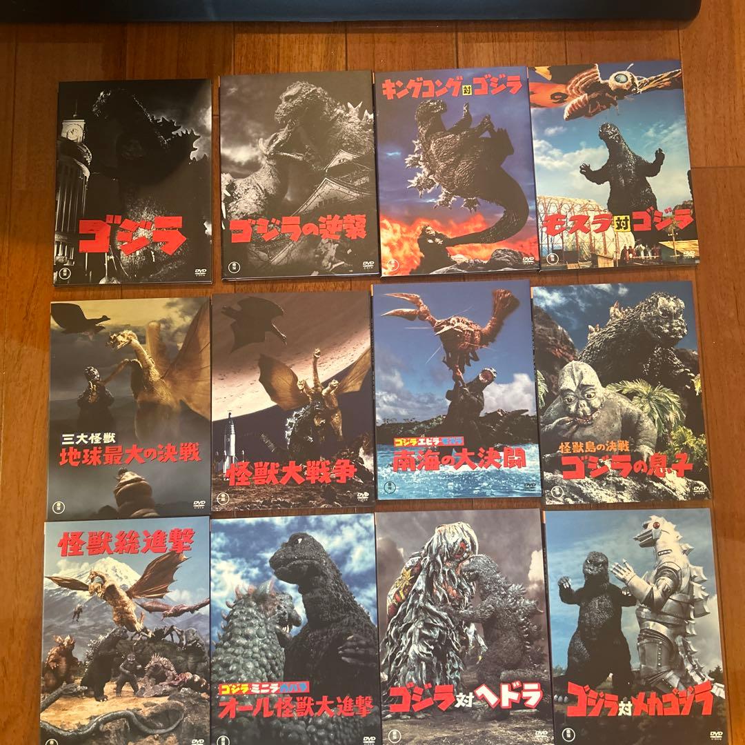 ゴジラDVDセット　ヘッドフィギュア 専用ボックス付き
