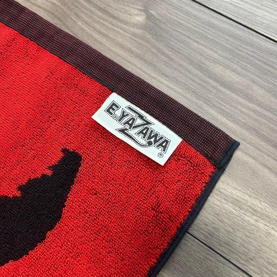 新品矢沢永吉大判タオルバスタオル黒地赤文字日本レア