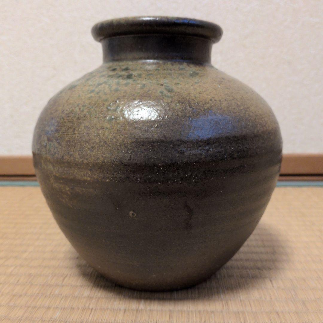 越前焼 国成窯「国成」壺 古壺 骨董品合わせ箱 刻印あり 箱なし