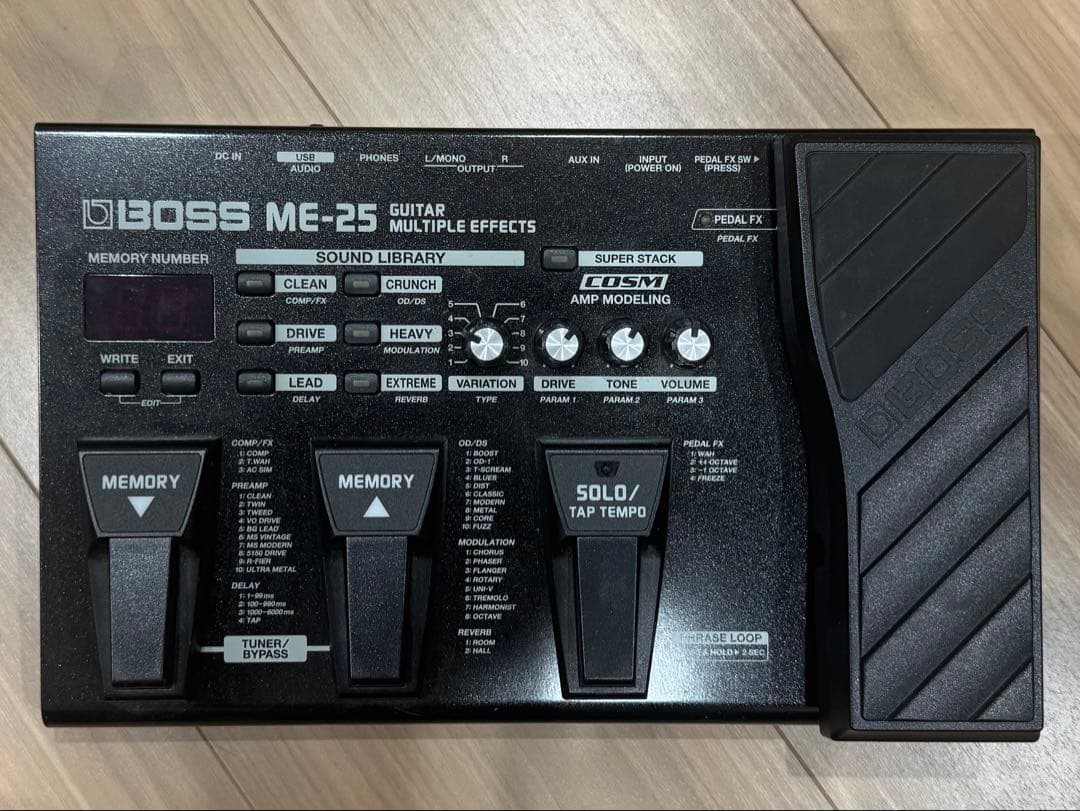 BOSS ME-25 ギター　マルチエフェクター　中古　ボス