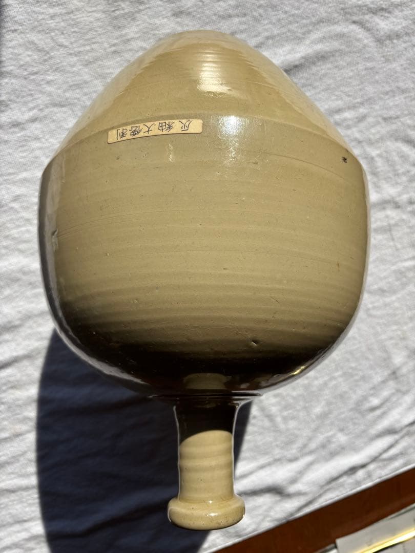 伊万里　灰釉大徳利　花瓶　アンティーク置物