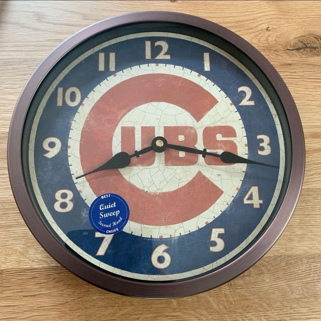 12-インチ ビンテージ ブラシ 設計 ベースボール 掛け時計 サイレント