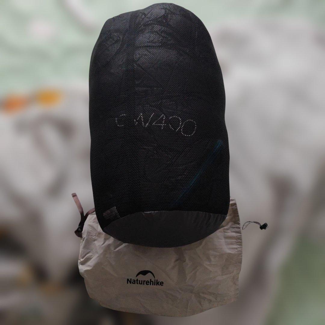 未使用 Naturehike CW400 ダウン寝袋(M)