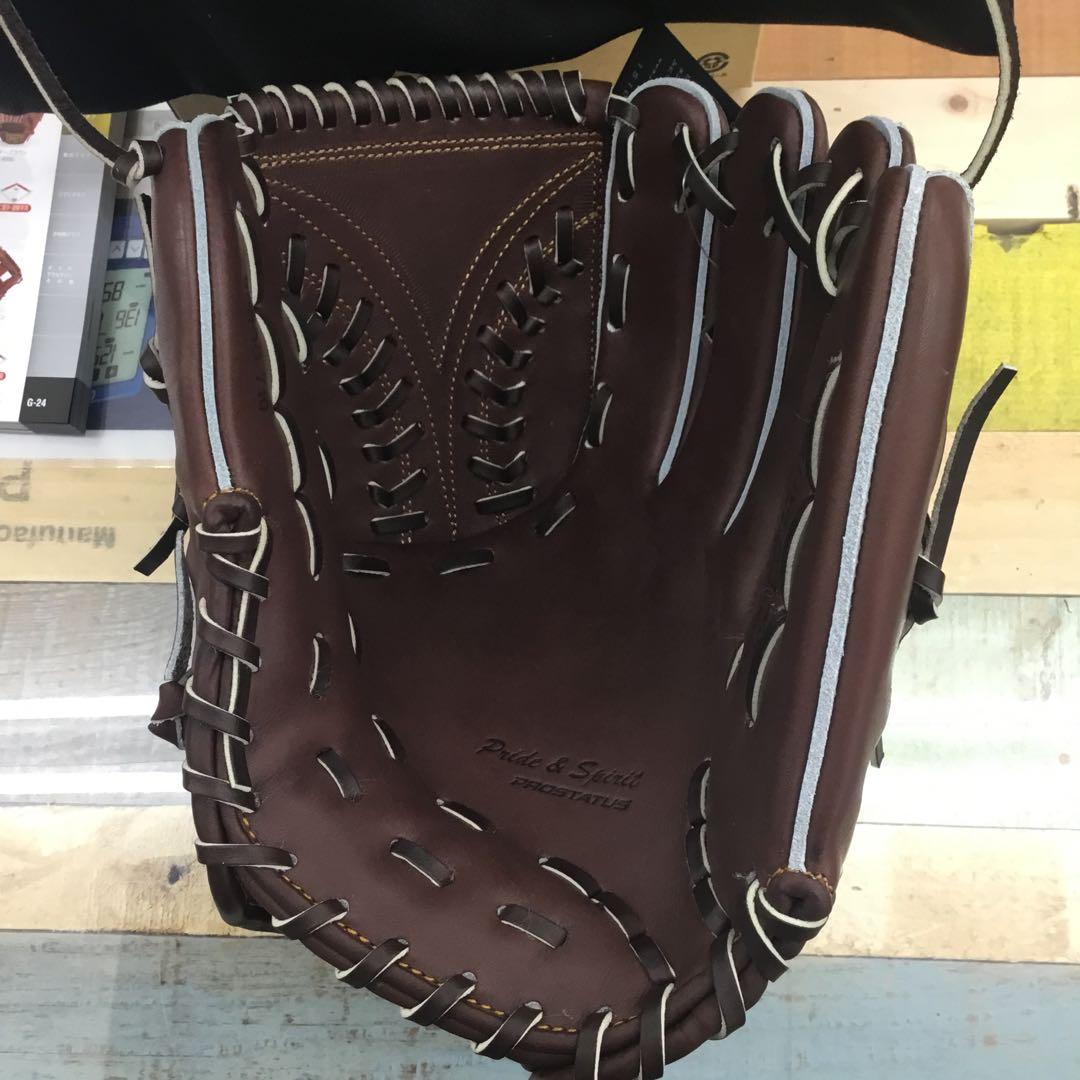 ゼットプロステイタス硬式投手用グローブ　限定カラーチョコブラウン　新品