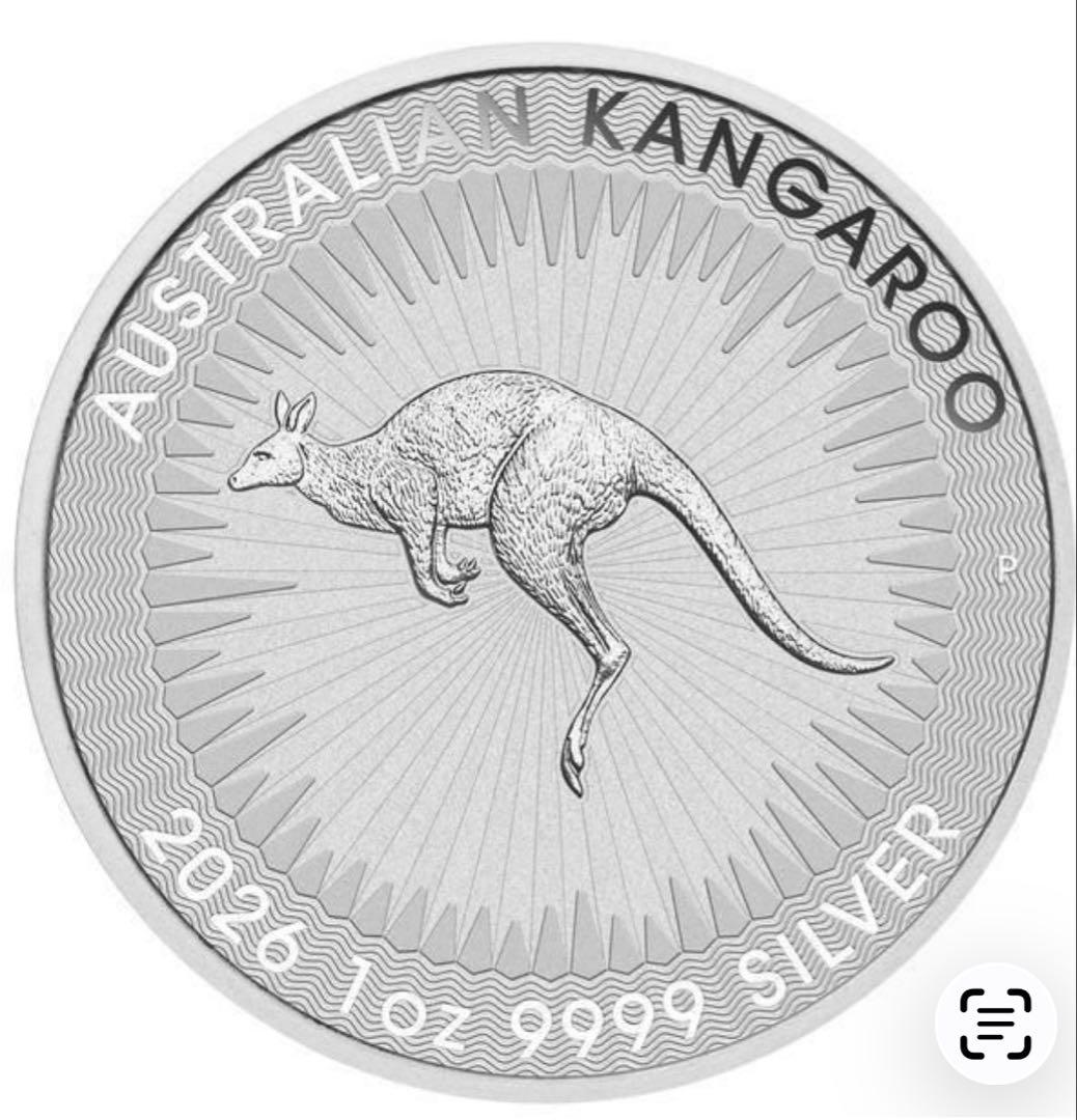 2026年 オーストラリアン・カンガルー銀貨 1オンス　クリアケース付