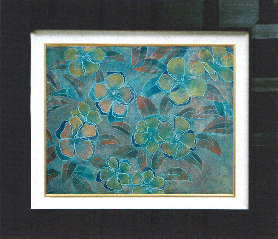 油絵 菅家令子 絵 絵画 インテリア F4-091716 花