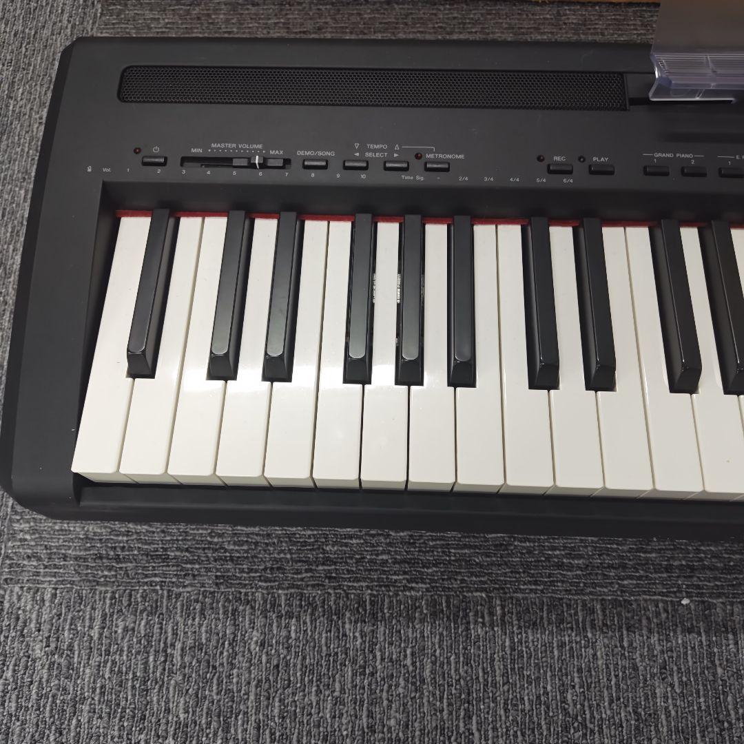 YAMAHA 電子ピアノ P-95B 譜面台付き アダプター簡易ペダル付き　美品