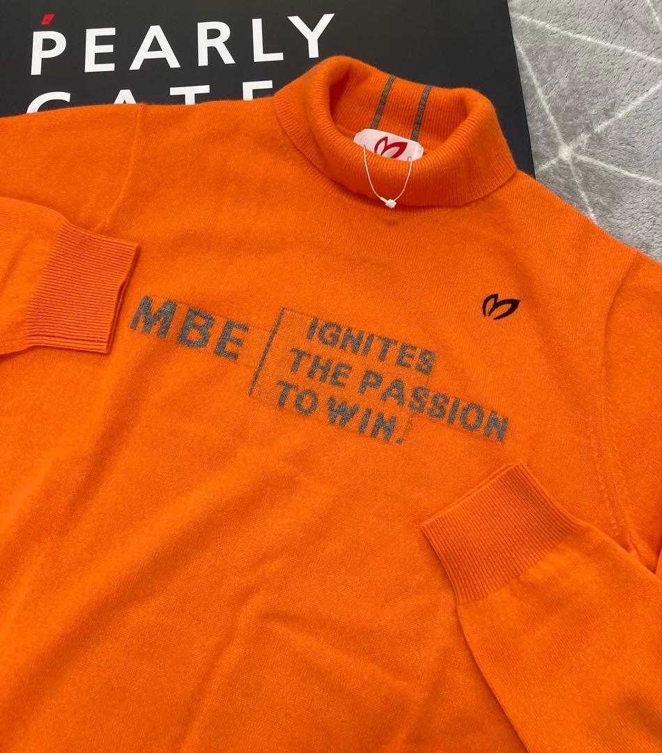 新品 パーリーゲイツ マスターバニー カシミヤ100％ ニット (4)Mオレンジ