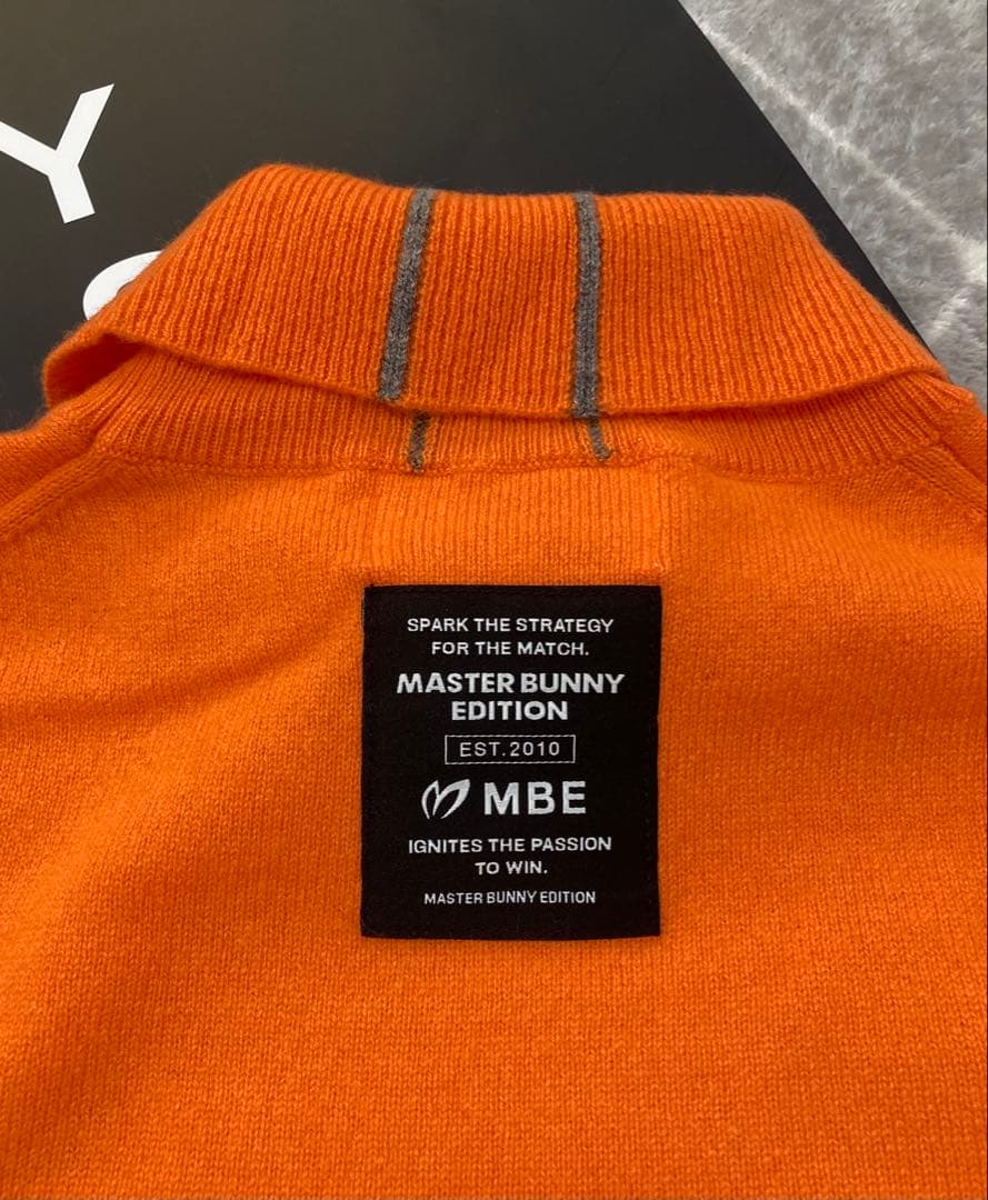 新品 パーリーゲイツ マスターバニー カシミヤ100％ ニット (4)Mオレンジ