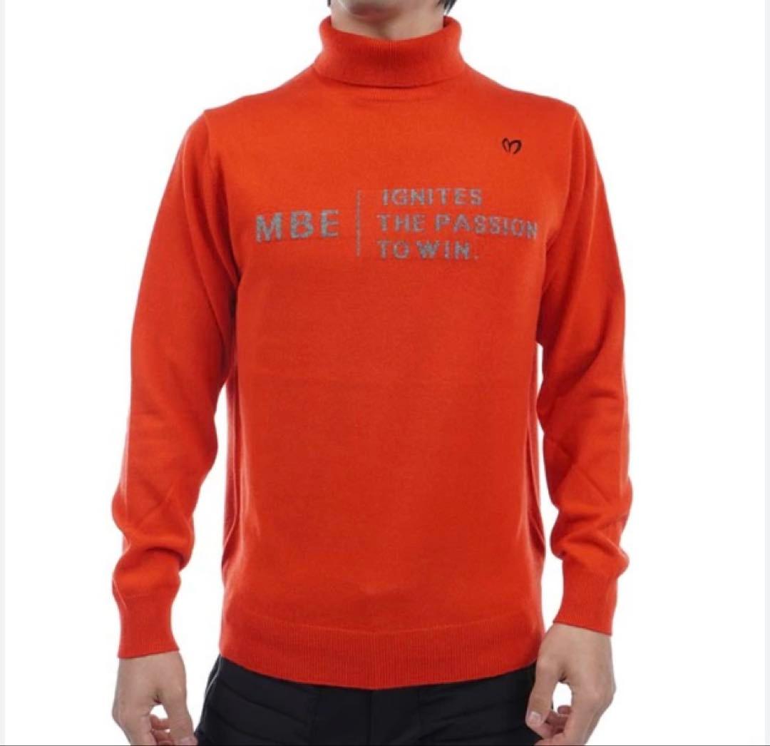 新品 パーリーゲイツ マスターバニー カシミヤ100％ ニット (4)Mオレンジ