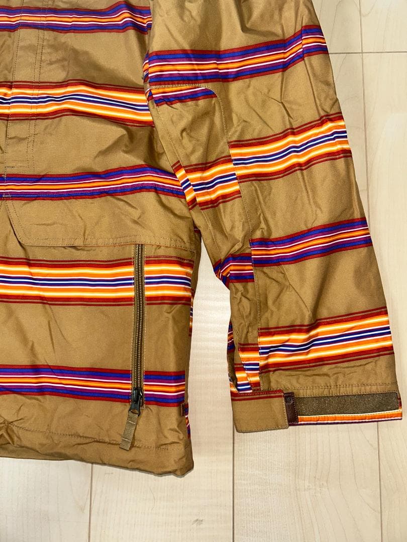 BURTON スノーボードジャケット ブラウンストライプ