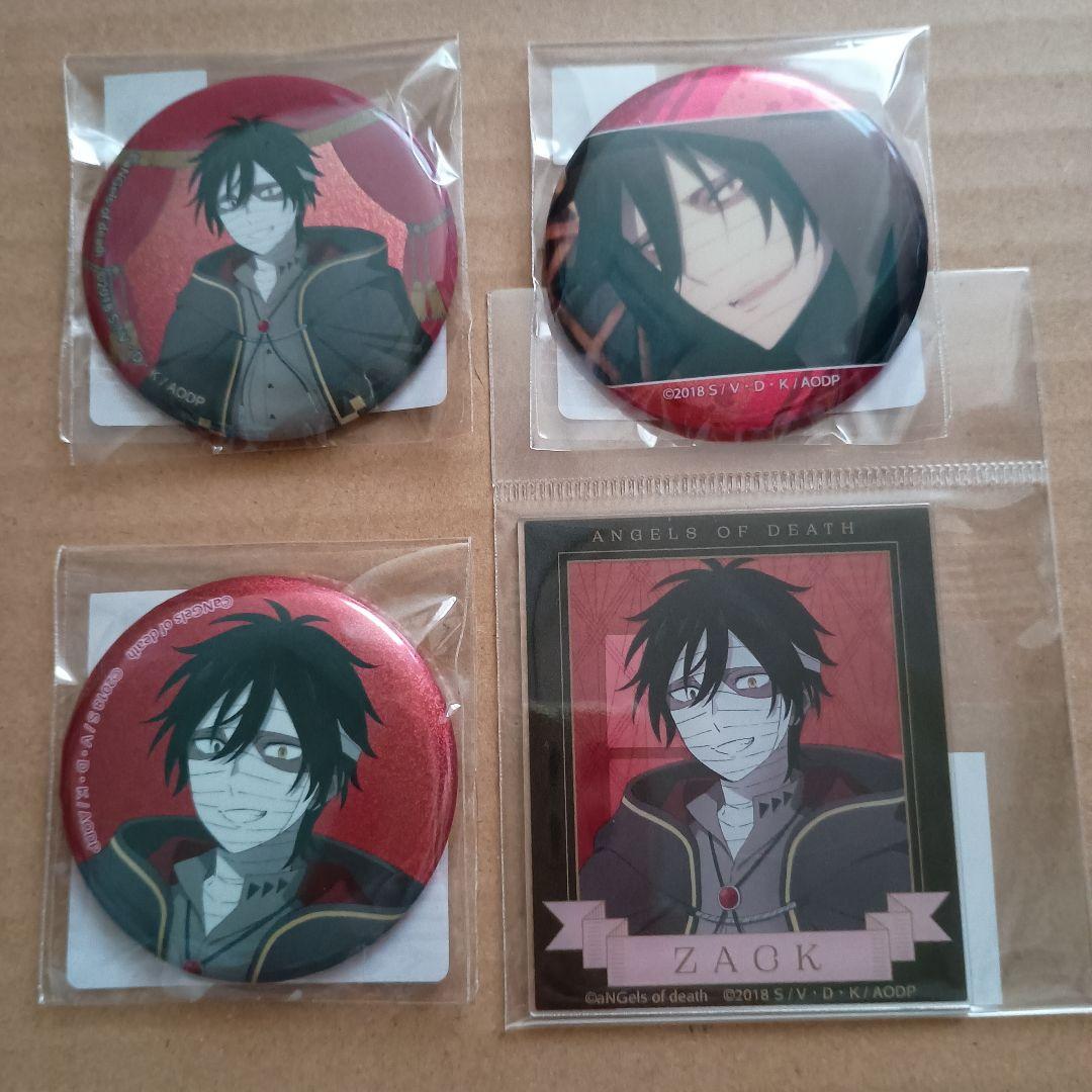 殺戮の天使 さつてん 缶バッチ　アクリルカード　ザック　レイチェル　グレイ