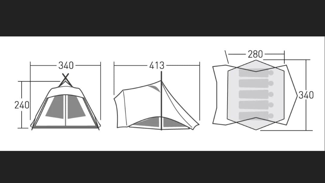 KD　新品　ogawa（オガワ） テント【ピレウス】キャンプ　5人用