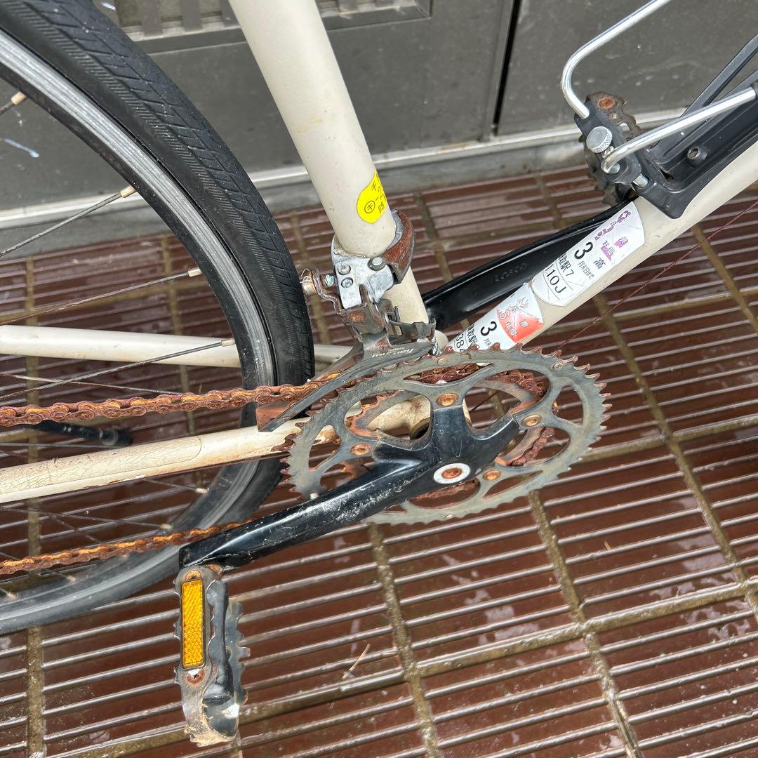 REUNION 530MM アルミフレーム ロードバイク ホワイト/ブラック