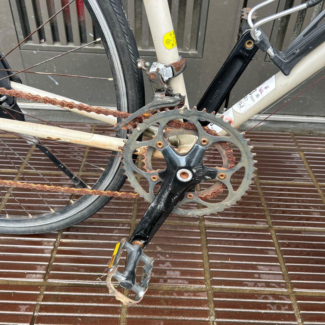 REUNION 530MM アルミフレーム ロードバイク ホワイト/ブラック