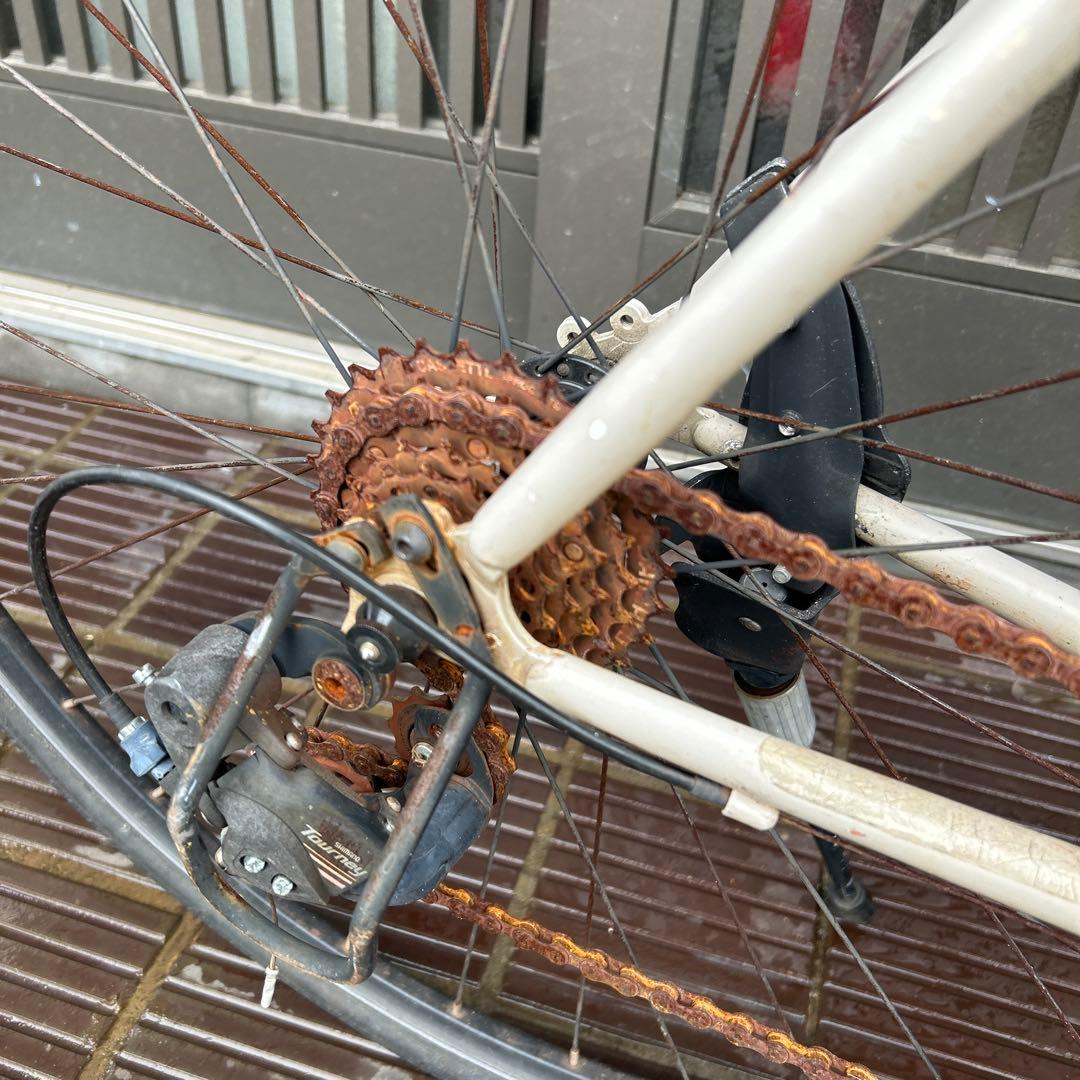 REUNION 530MM アルミフレーム ロードバイク ホワイト/ブラック