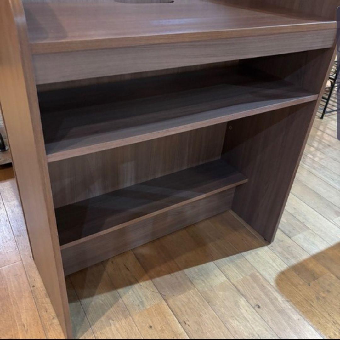 引き取り限定 演説台 演台 教卓 司会台 スピーチ台 収納棚付き オフィス家具