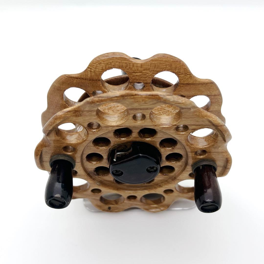 【希少】木製 タイコリール 欅 ケヤキ ヘチリール TSURUYA つるや釣具店