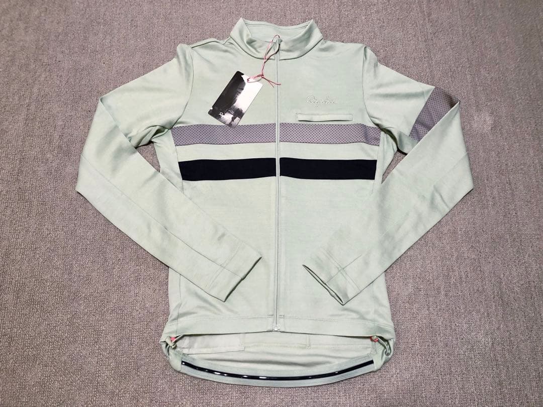 新品 ラファ メンズ ブルベ ロングスリーブ ジャージ・色=ペールグリーン・XS