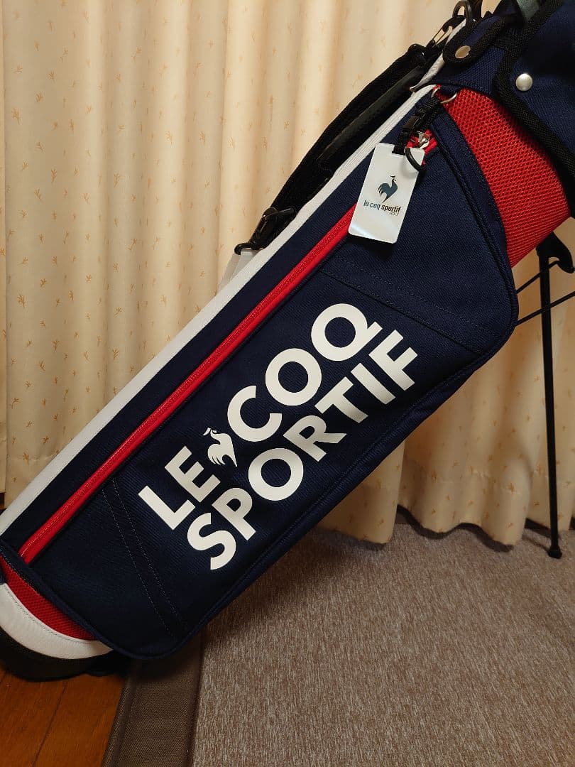 LE COQ SPORTIF キャディバッグ ネイビー/レッド