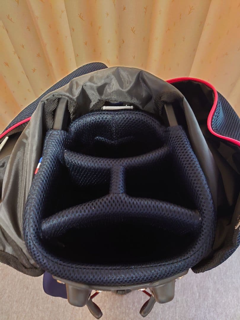 LE COQ SPORTIF キャディバッグ ネイビー/レッド