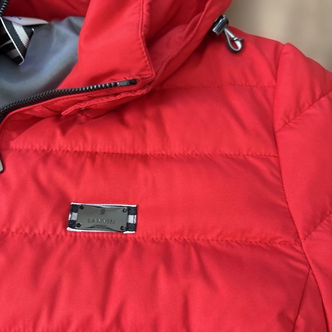 美品ランバンスポール フード付き中綿レディースジャケット サイズ40