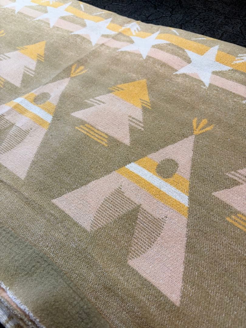 40s ヴィンテージ Beacon ビーコンブランケット ネイティブ柄 ティピー