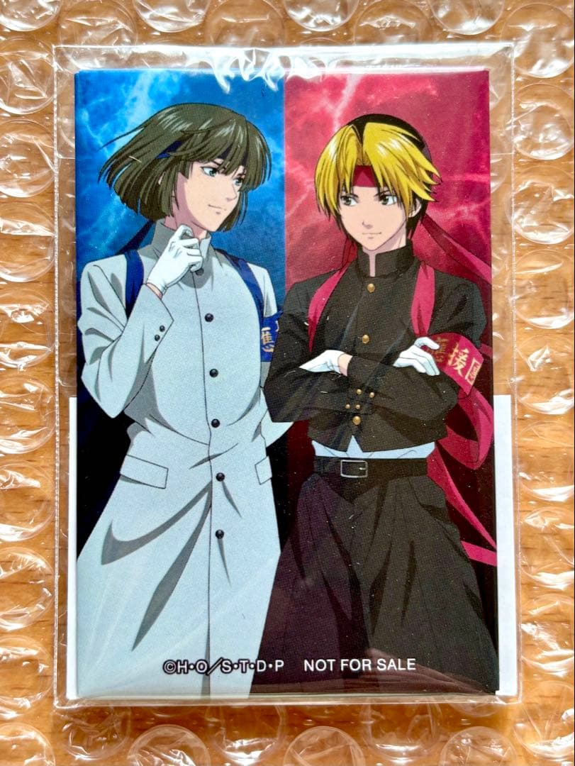 ヒカルの碁 ヒカ碁 進藤ヒカルvs塔矢アキラ 応援団ver. スクエア缶バッジ