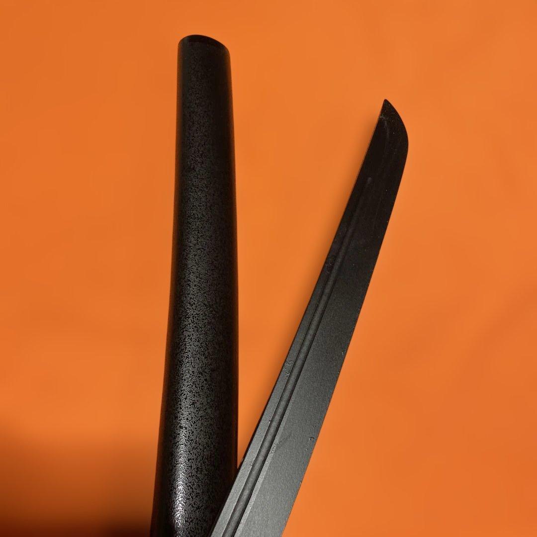 高級軽量模造刀 茶柄 海鼠透し金鍔 飾り栗形黒梨地鞘