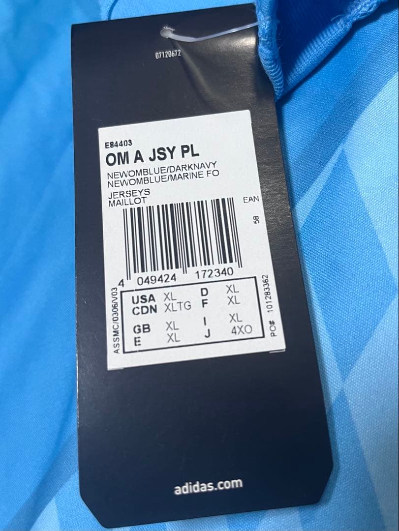 【adidas】09/10マルセイユ アウェイ　モリエンテス 23 長袖シャツ