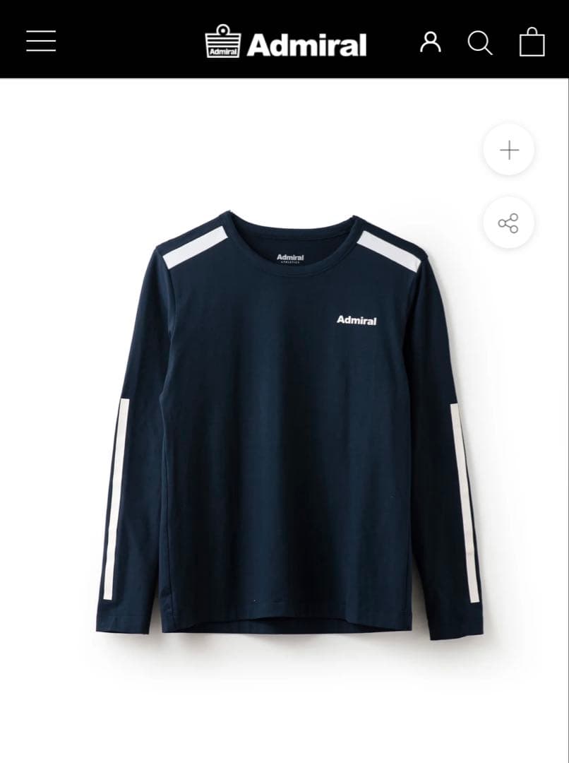 \\ なな♥フォローで100円割引 // 様用　Admiral ネイビー 長袖T