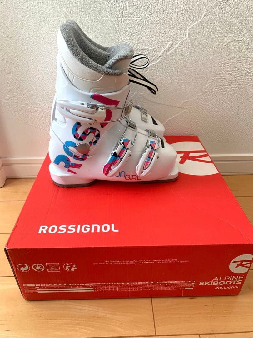 【美品】ロシニョール 19.5 スキーブーツ キッズ FUN GIRL J3