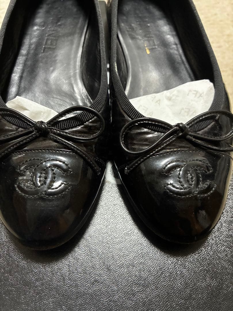 シャネル　フラットシューズ　バレエシューズ