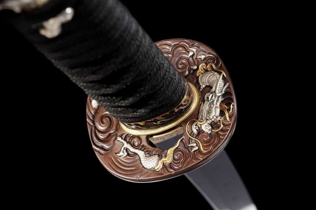 【竜悪】古兵器 刀装具 日本刀　模造刀 居合刀 武士道 鑑賞用 美術刀 贈り物