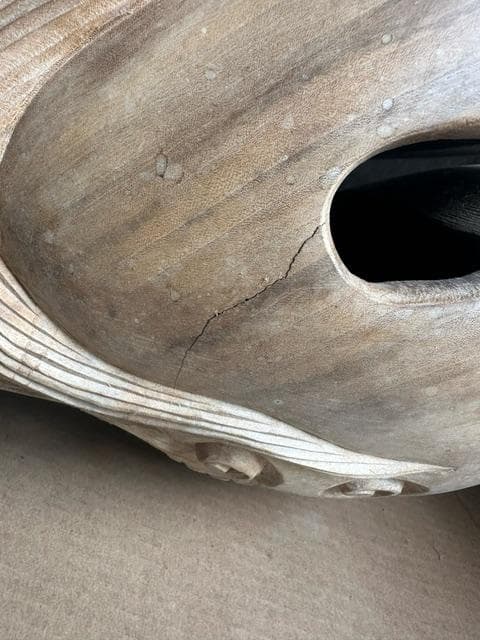 値下げ中！　超特大　木魚　双龍