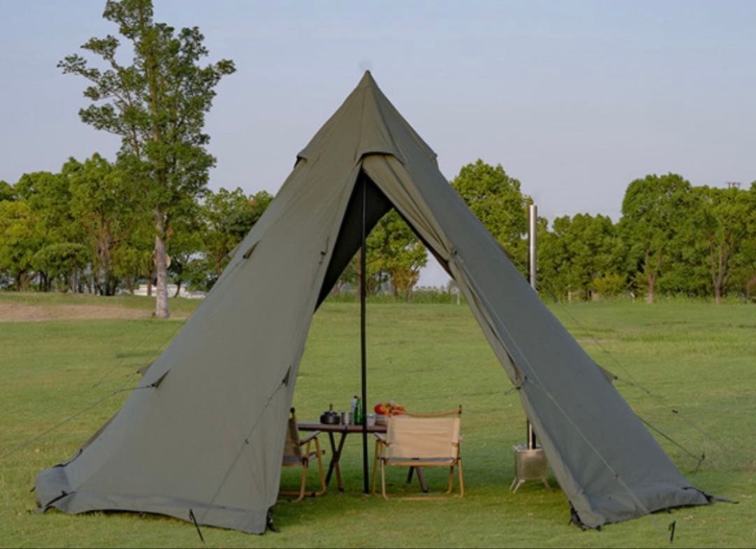 【TOMOUNT】キャンプ　ワンポールテント 2-4人用　高さ2.8m