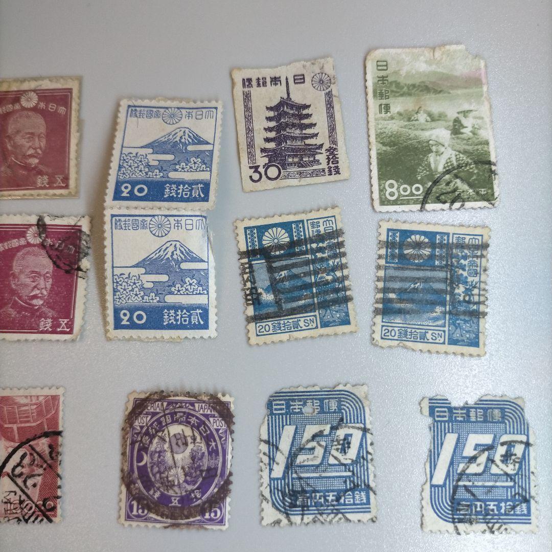 2338  銭位古切手 使用済68枚まとめ