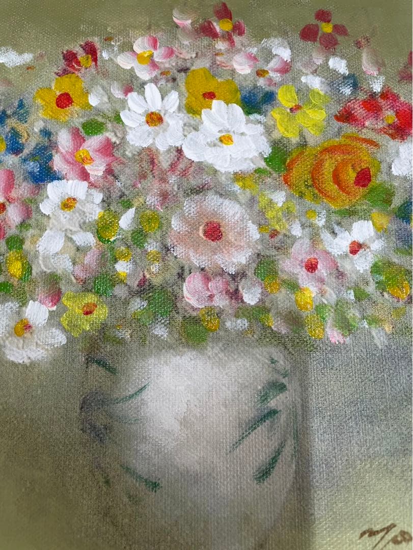 油絵 F3  ( 画家 Yヤング )           韓国の画家