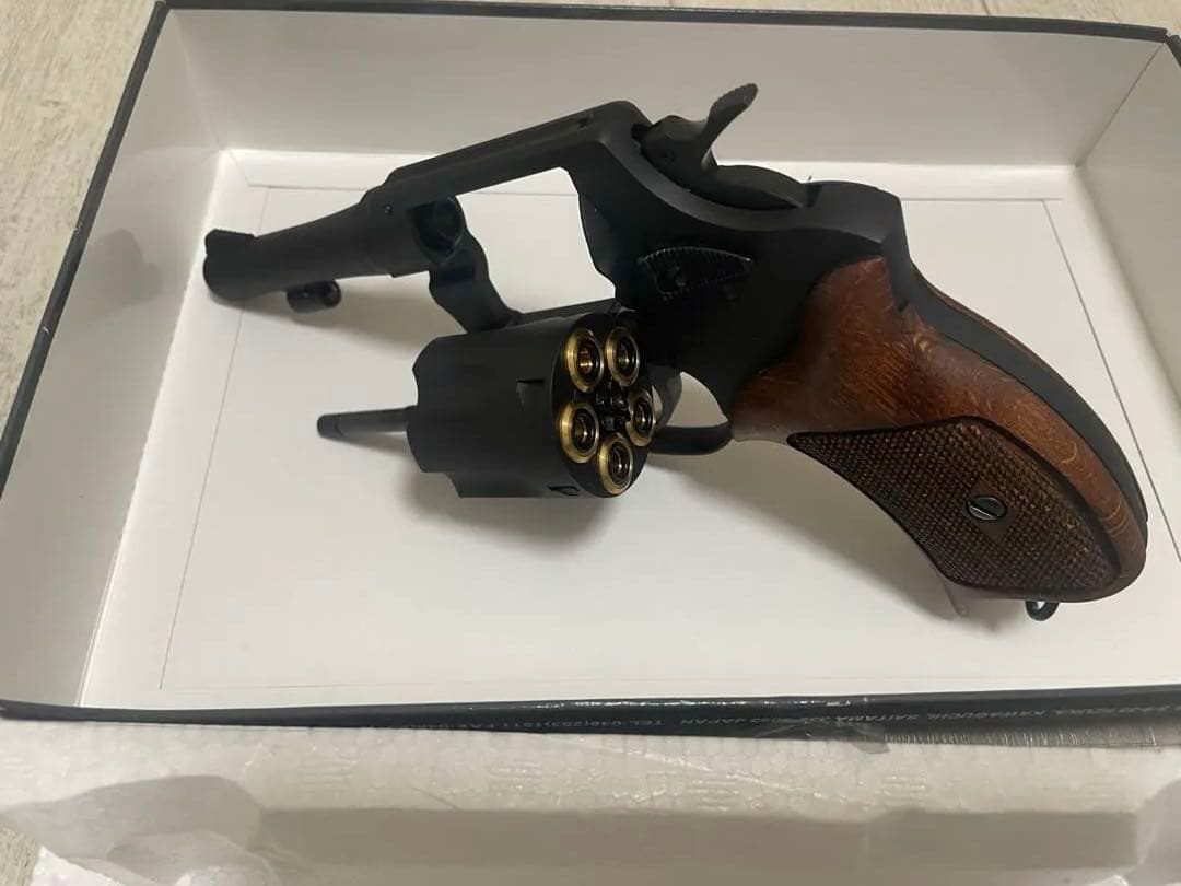 マルシンポリスリボルバー77ミリ本体 弾丸 箱付き