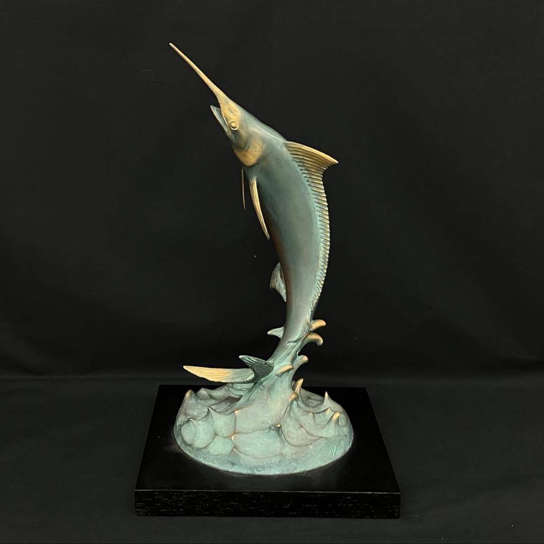 ヘミングウェイ 生誕100周年記念 老人と海 カジキ ブロンズ像 62/1999