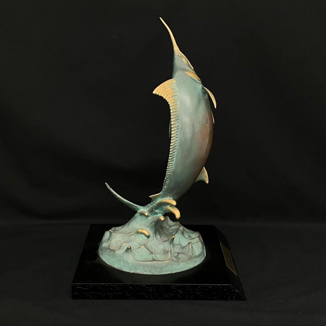 ヘミングウェイ 生誕100周年記念 老人と海 カジキ ブロンズ像 62/1999