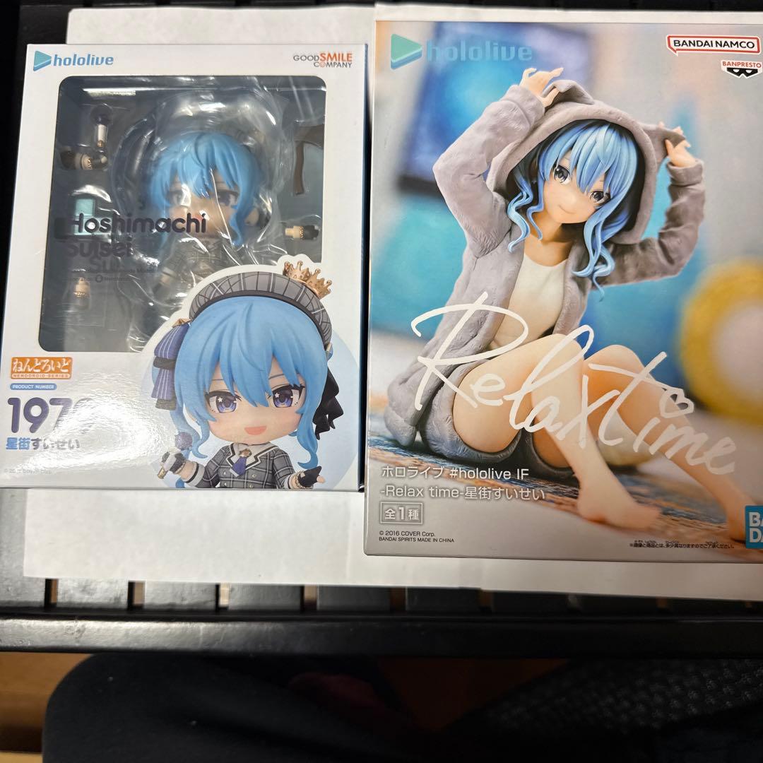 新品未開封　星街すいせい　フィギュア　ねんどろいど+リラックスタイムフィギュア