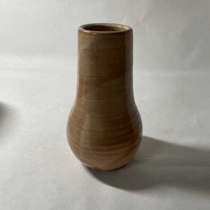 FZ17⑥ 萩焼 城山窯 金子信彦 建水、杓立セット